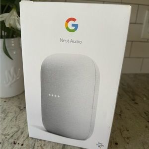 Google nest audio speaker : new in box